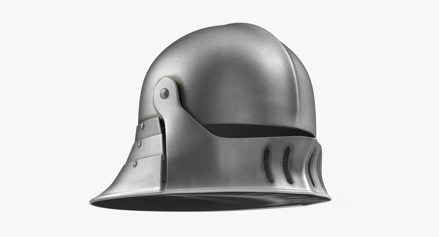 German Sallet Medieval Helmet 3D model