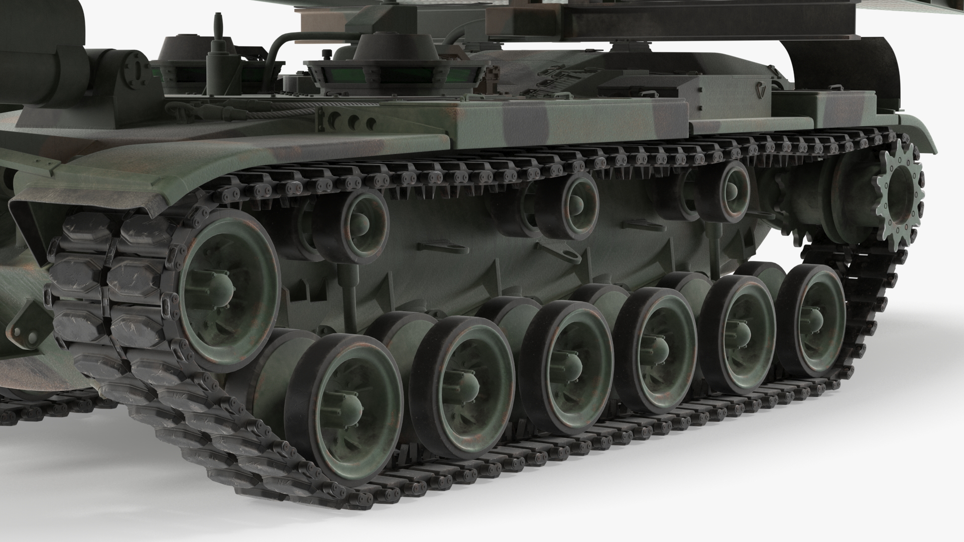 AVLB M60A1 Armored Vehicle Launched Bridge Rigged 3D model