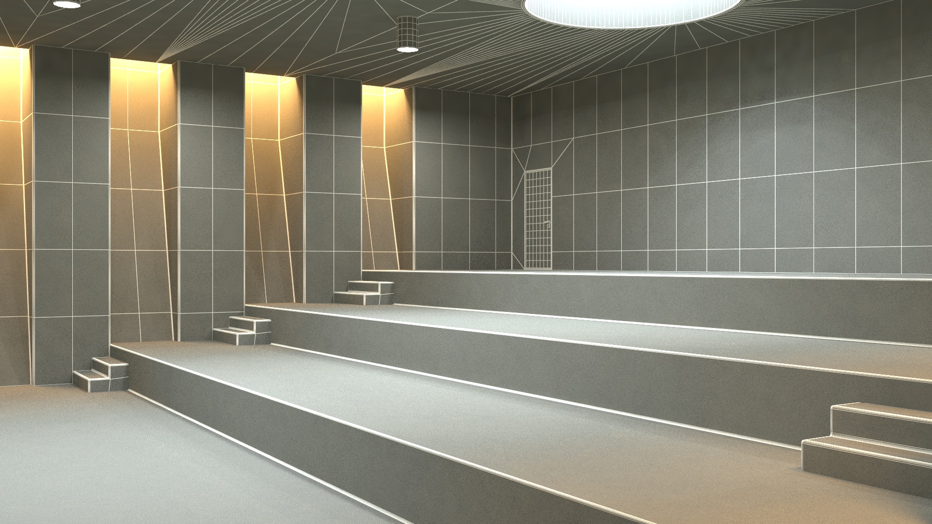 Empty Assembly Hall 3D model