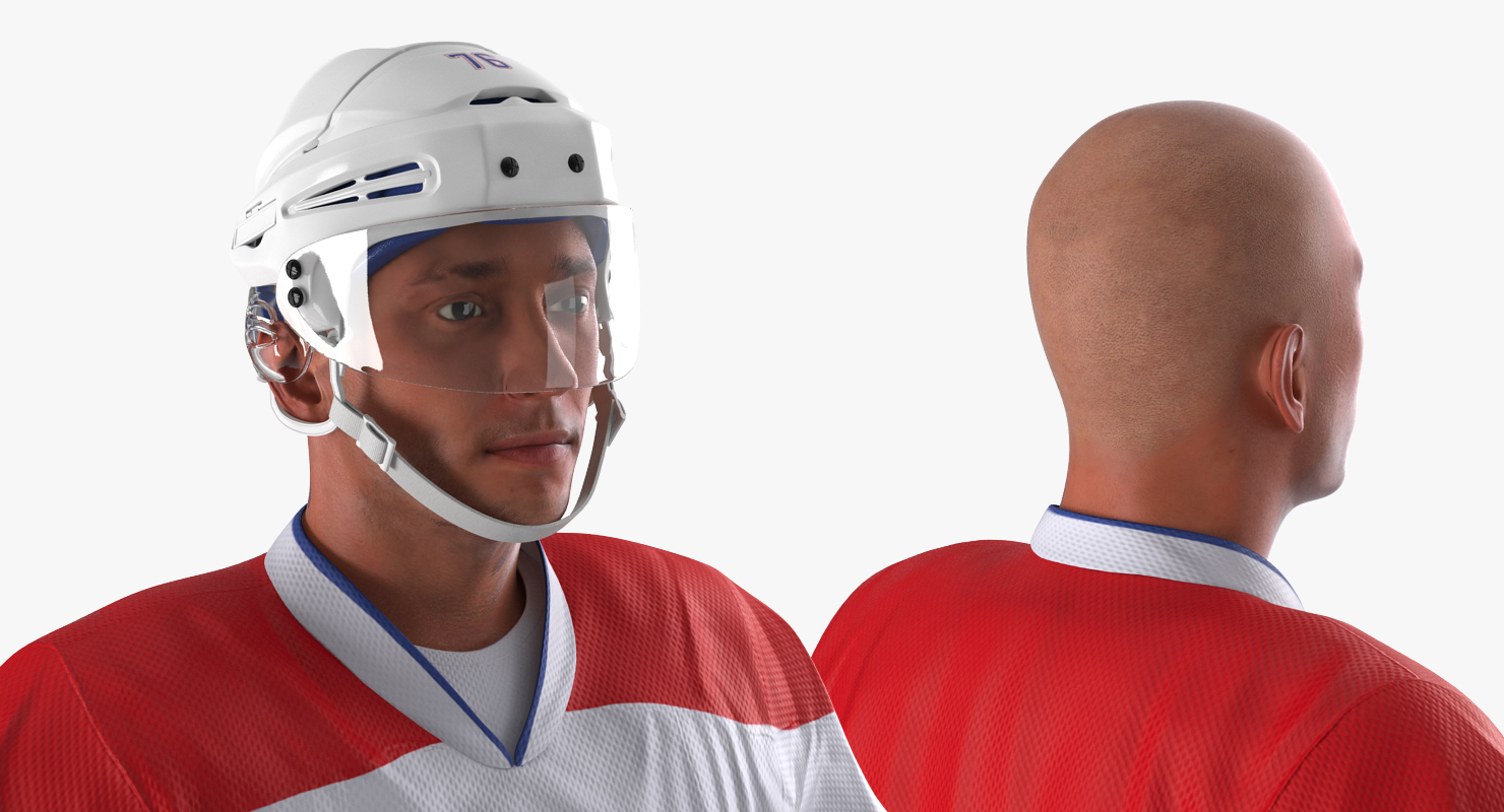 3D model Hockey Player Generic 3 Rigged