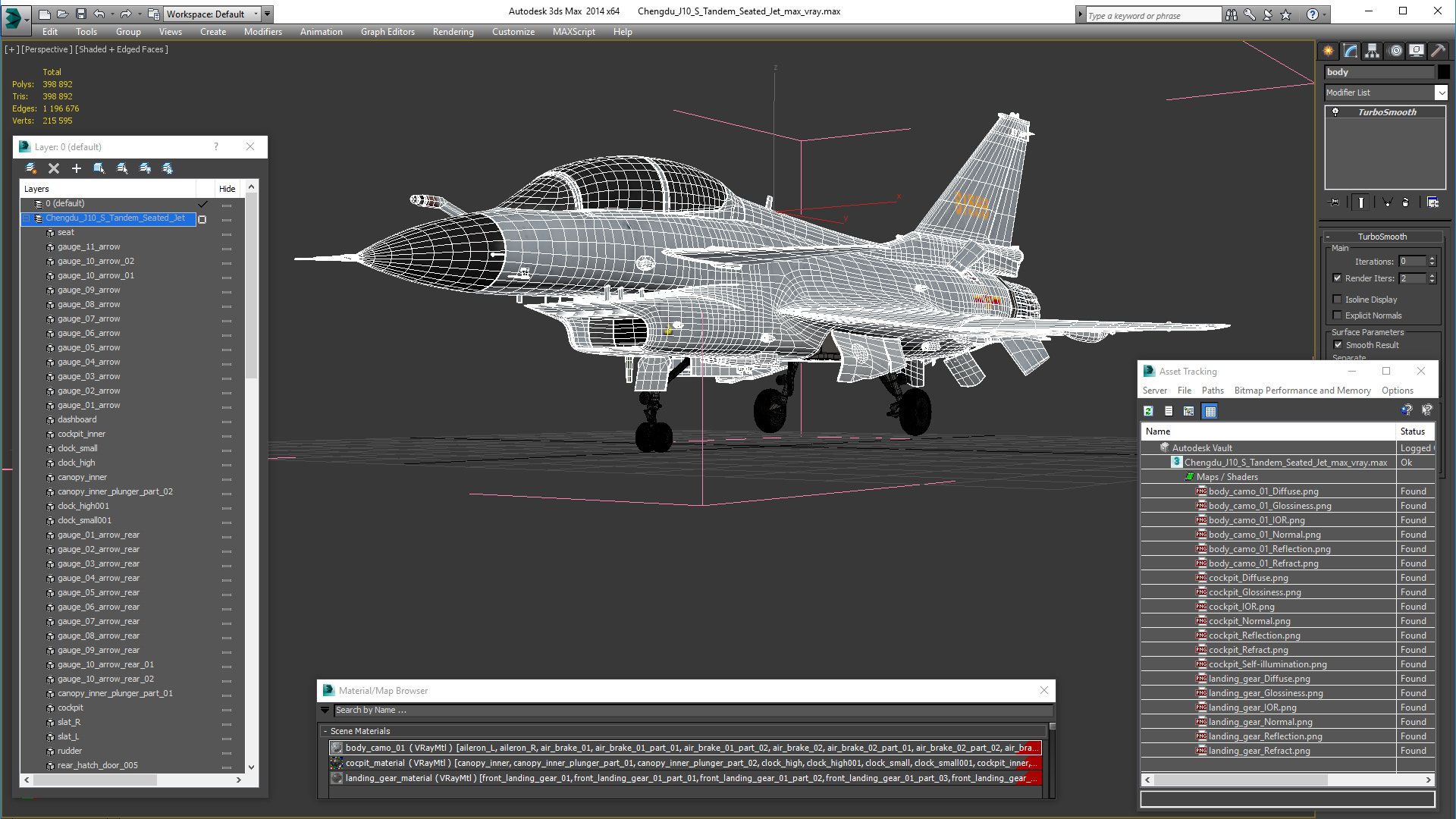 3D Chengdu J10 S Tandem Seated Jet