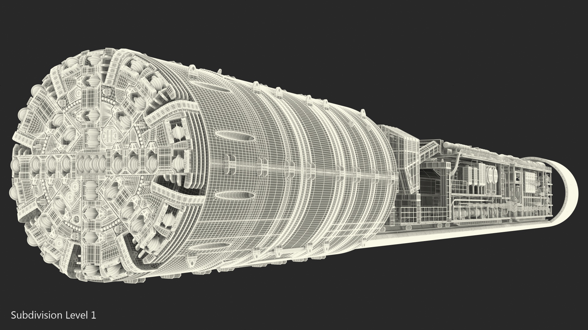 3D Nora Tunnel Boring Machine