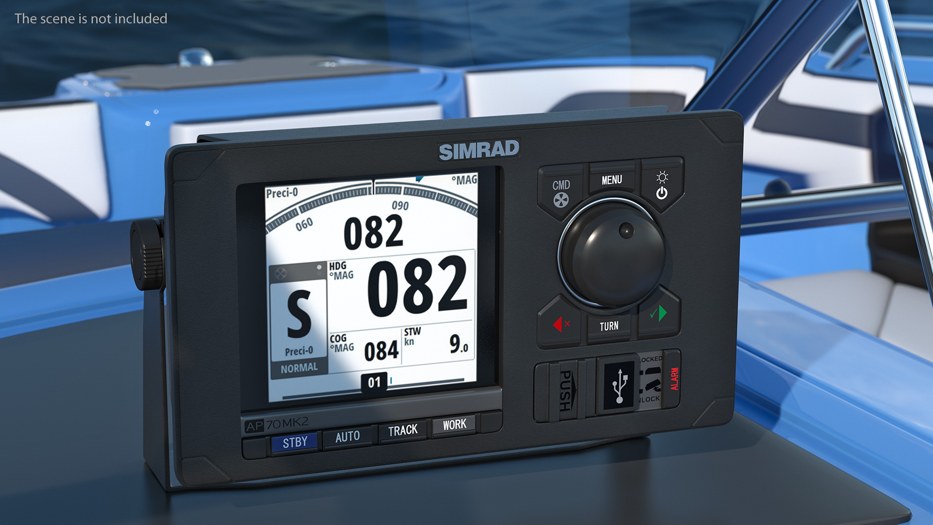 Simrad AP70 Mk2 Marine Autopilot 3D