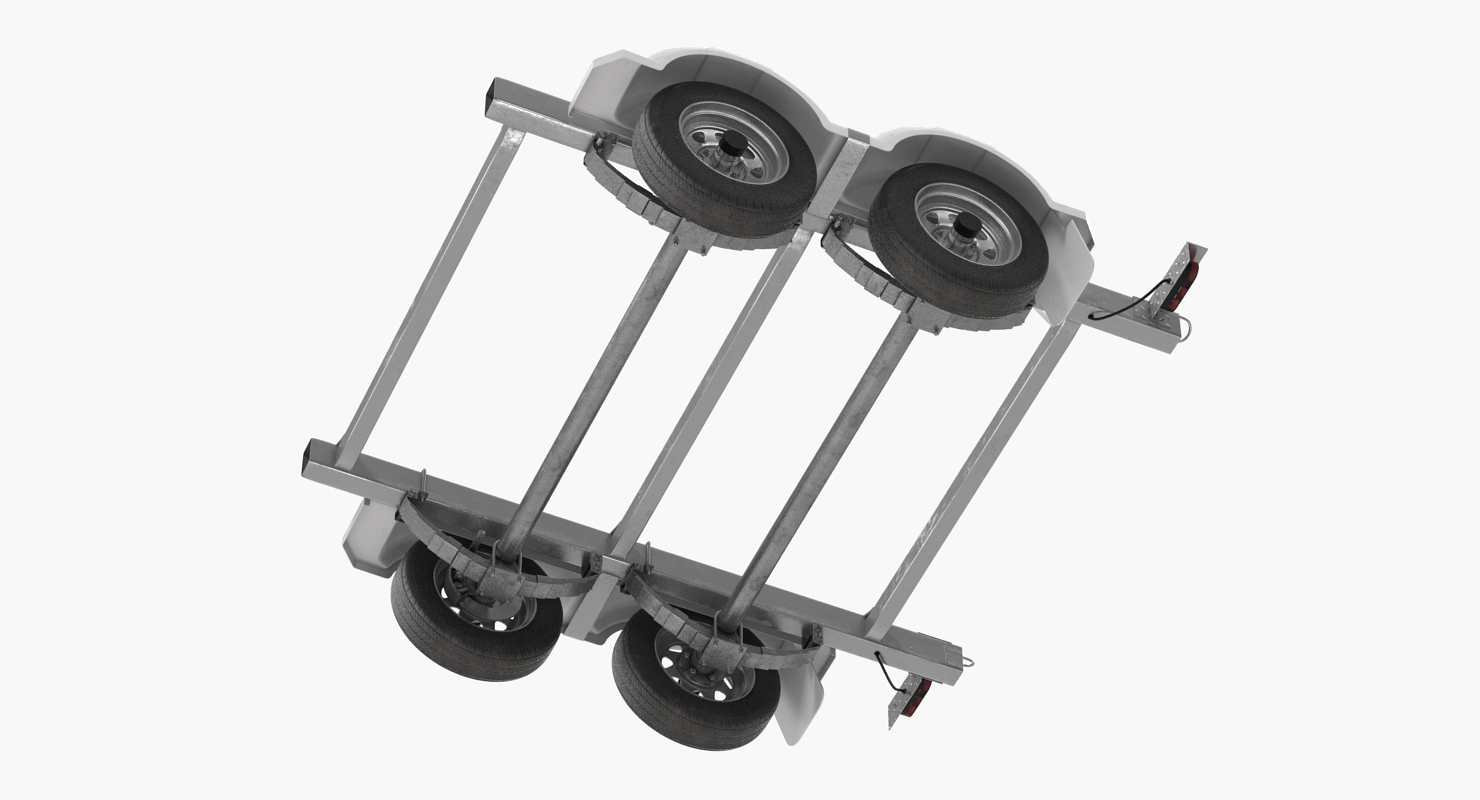 3D model Trailer Back Chassis