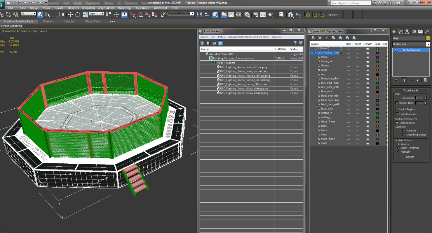 Fighting Octagon Arena 3D