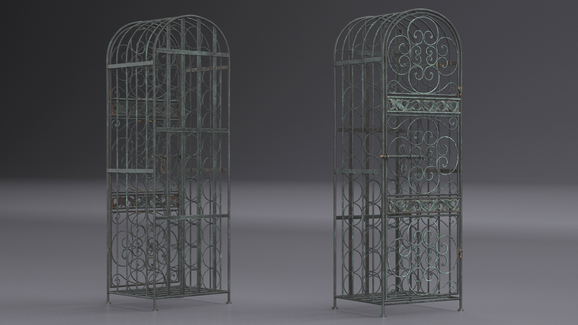 3D Wine Storage Cage Old