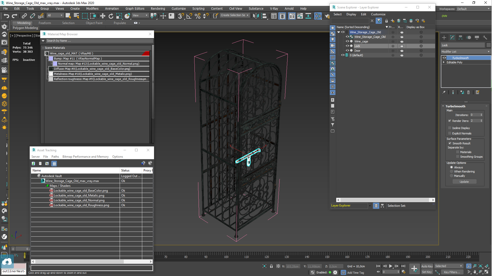 3D Wine Storage Cage Old