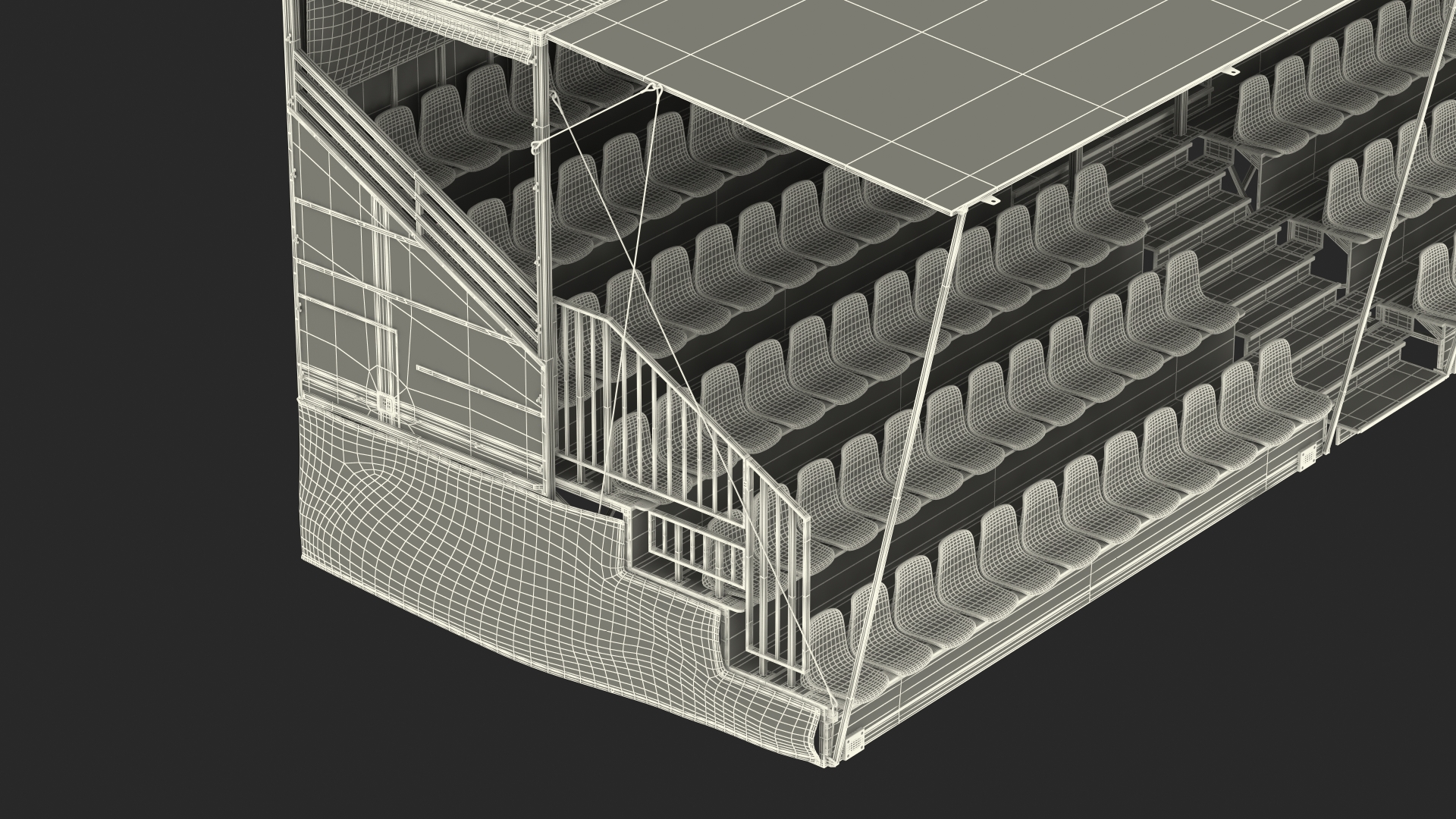 Spectator Portable Grandstand 3D model