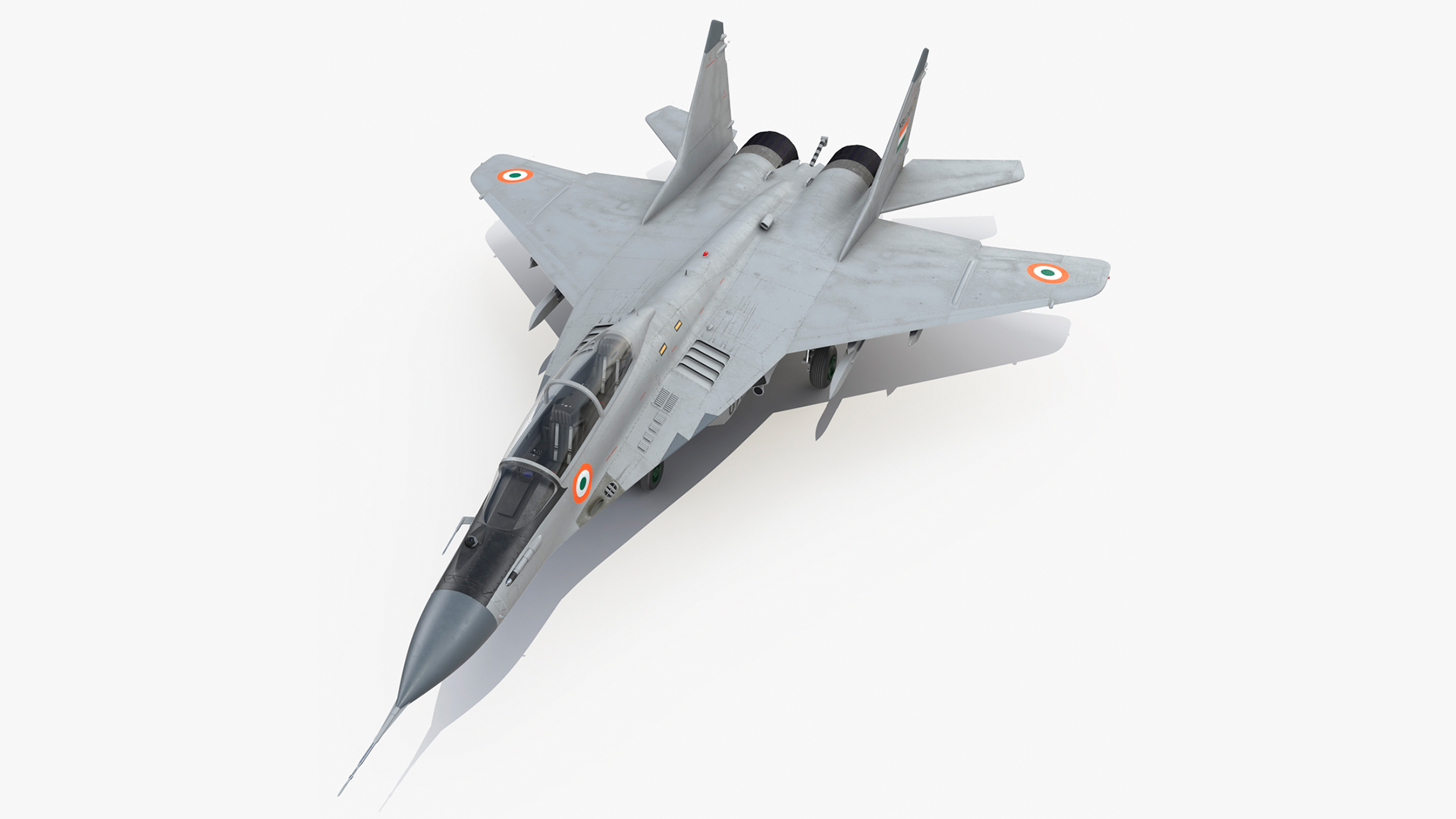 3D MiG 29 KUB Tandem Aircraft Indian Navy model