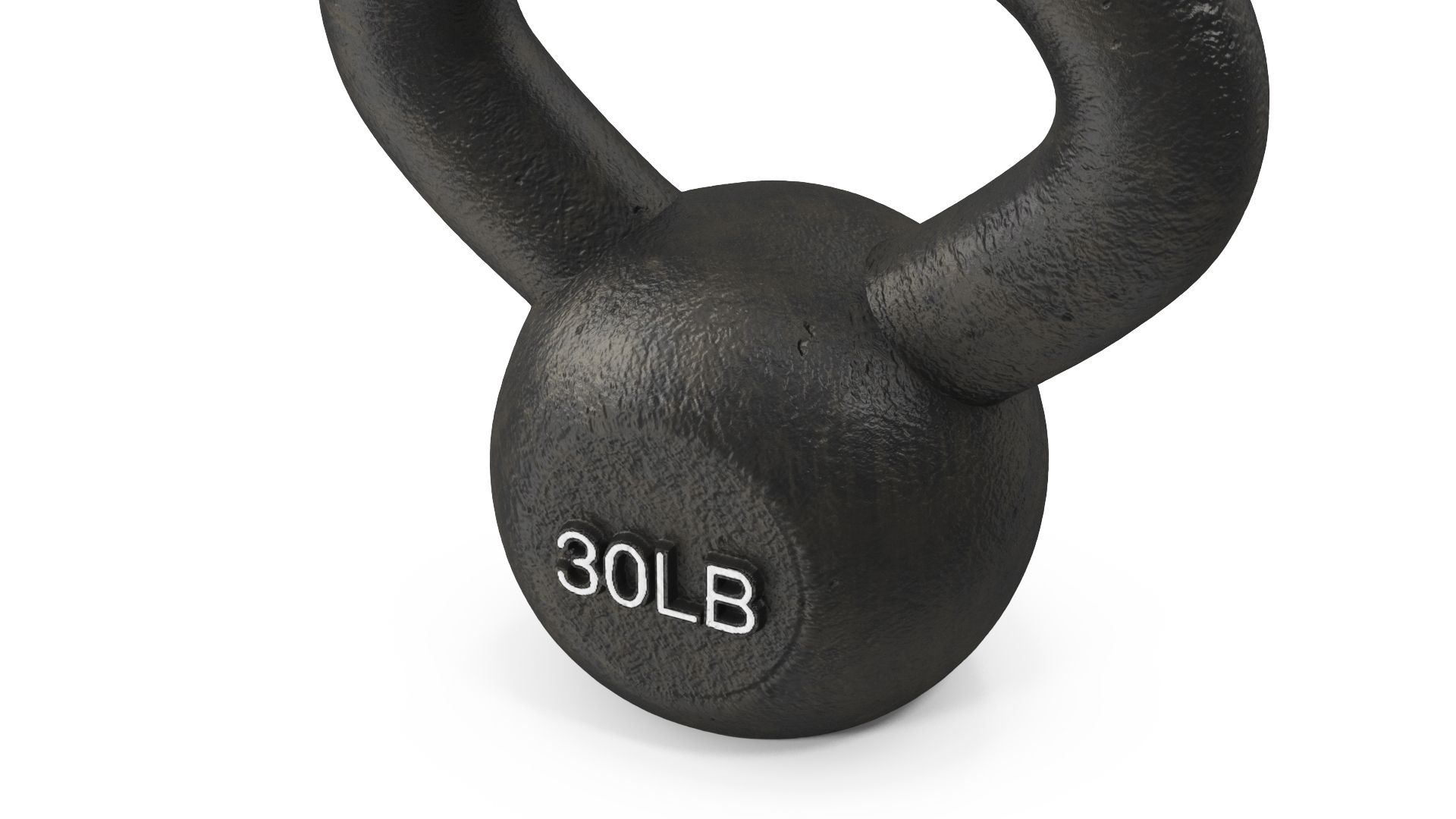 3D model Solid Cast Training Kettlebell 30lb