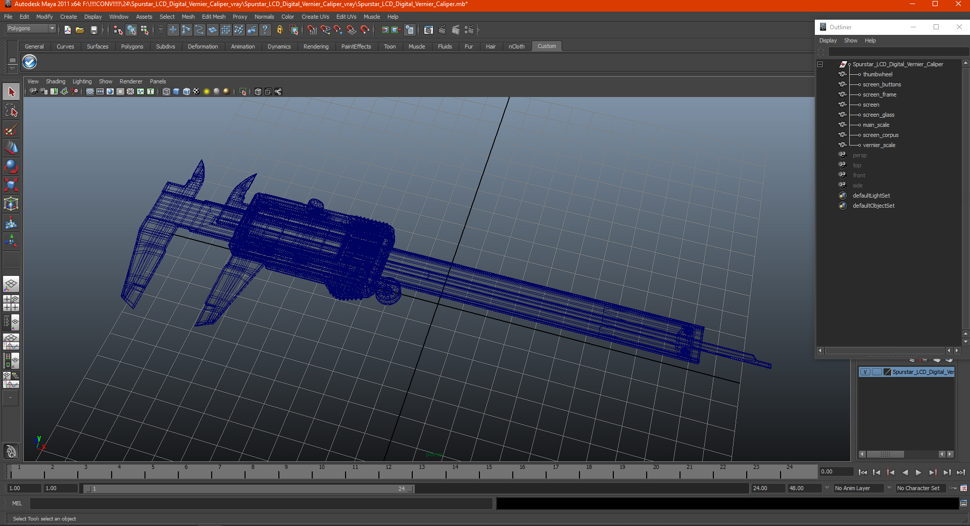 3D Spurstar LCD Digital Vernier Caliper