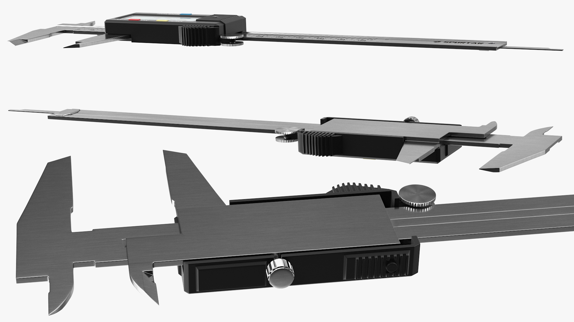 3D Spurstar LCD Digital Vernier Caliper