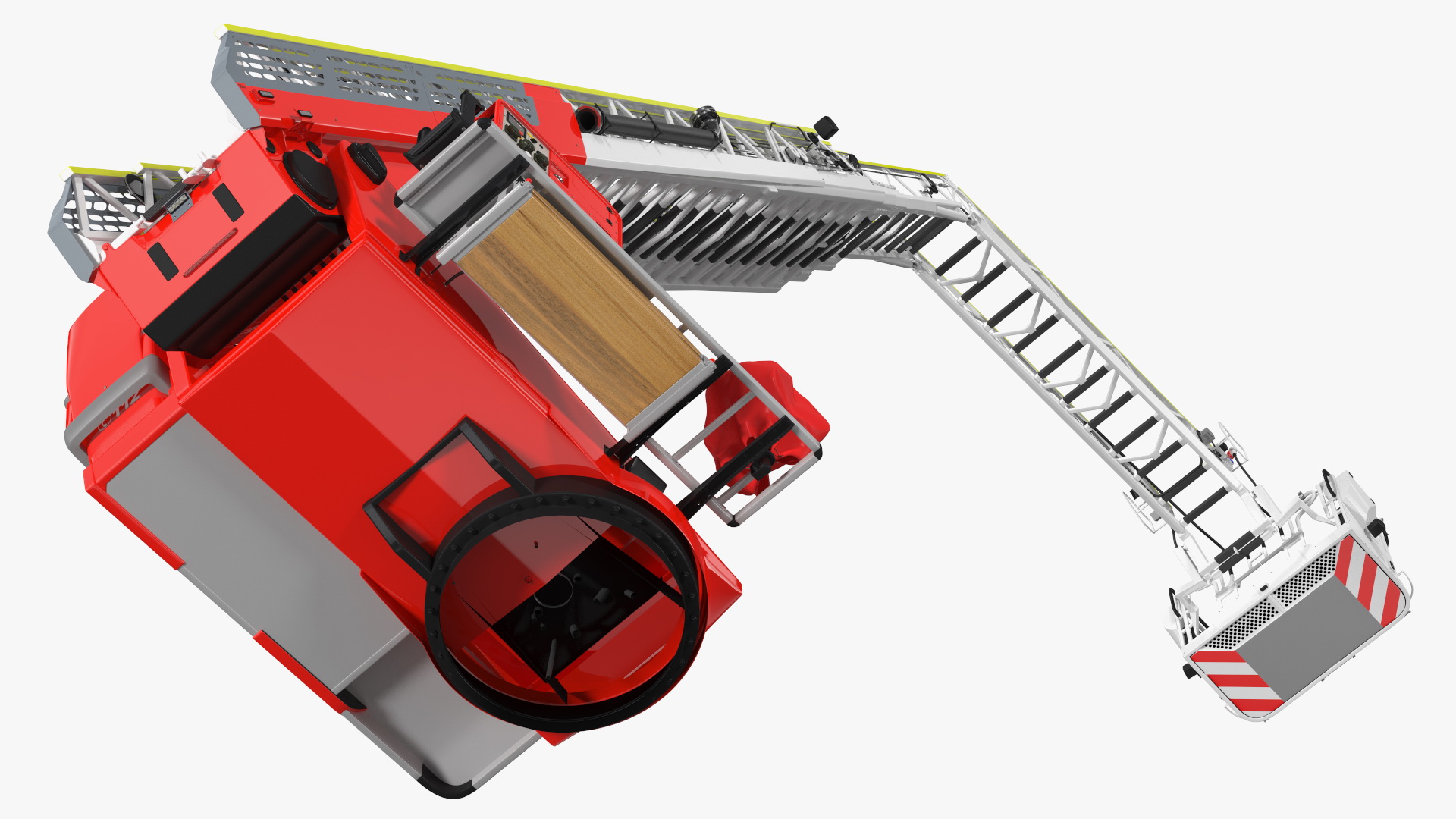 3D model Turntable Ladder Unfolded