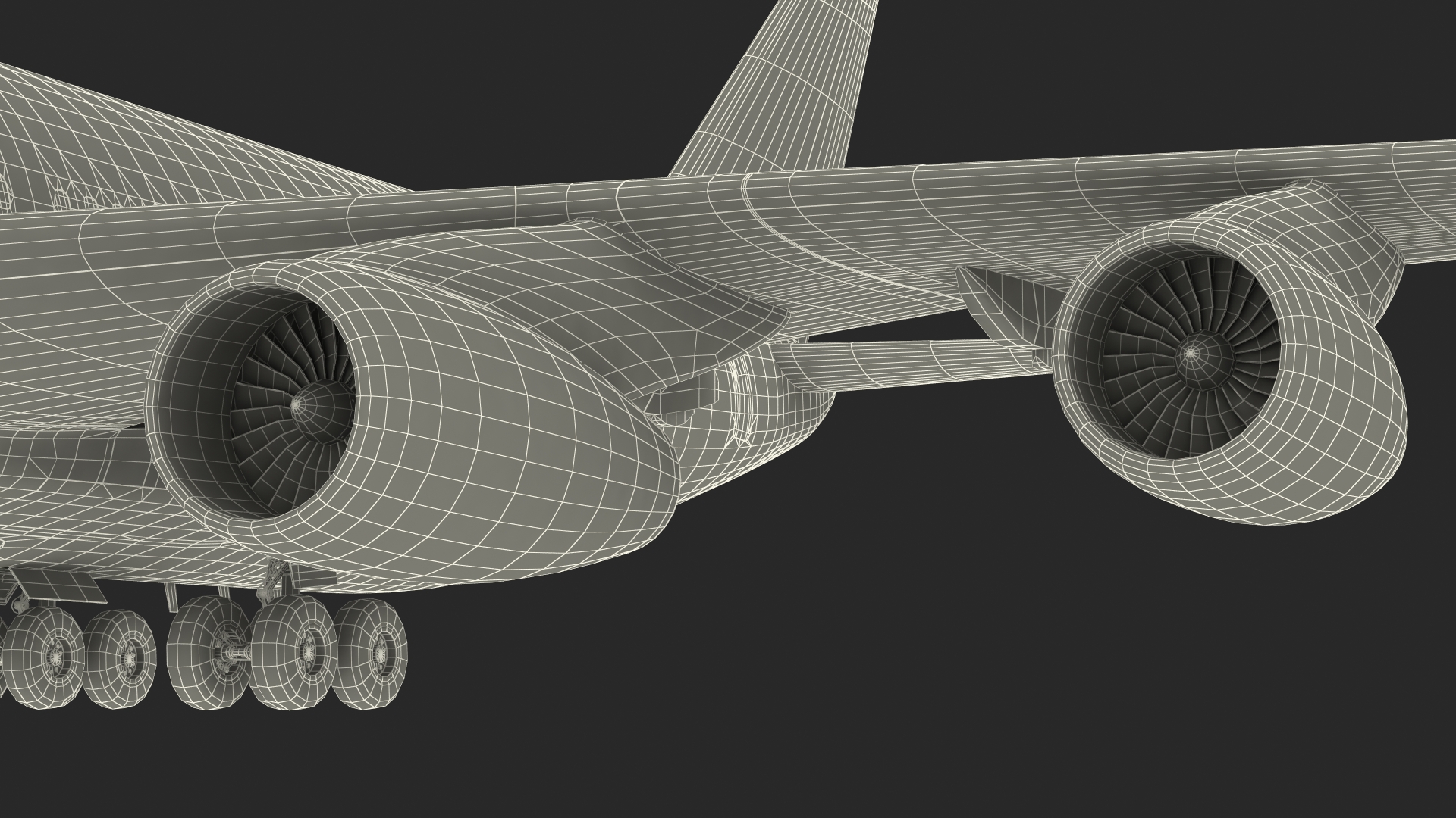 3D Airplane IL-96-400 Rossya Airlines Rigged