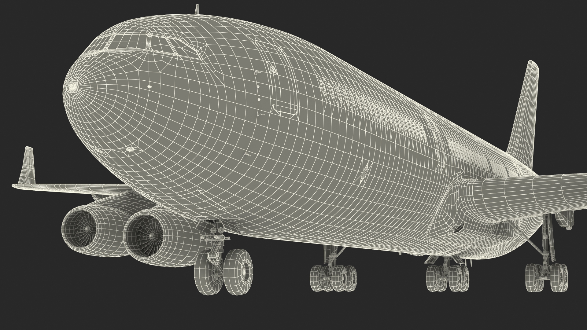 3D Airplane IL-96-400 Rossya Airlines Rigged