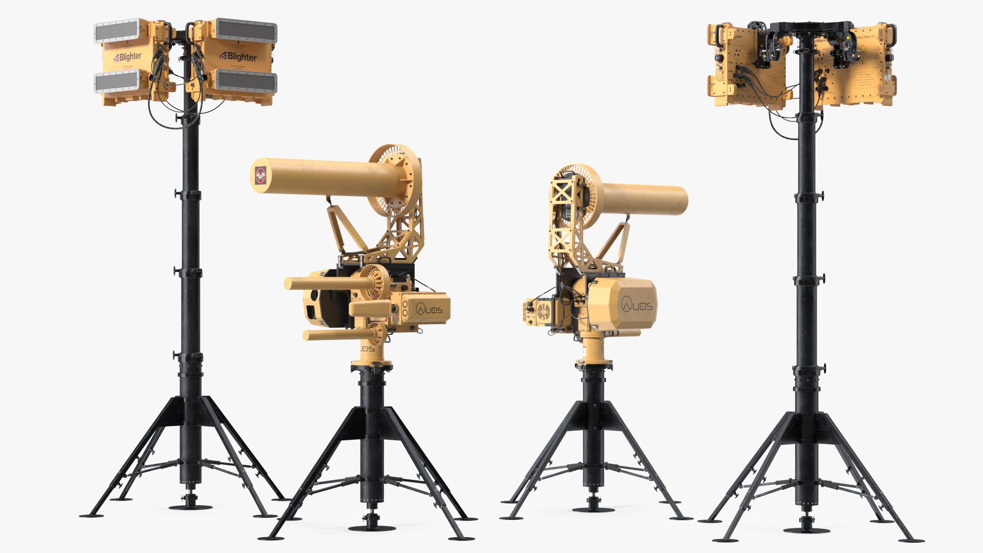 Blighter AUDS Anti UAV Defence System with Radar Set 3D