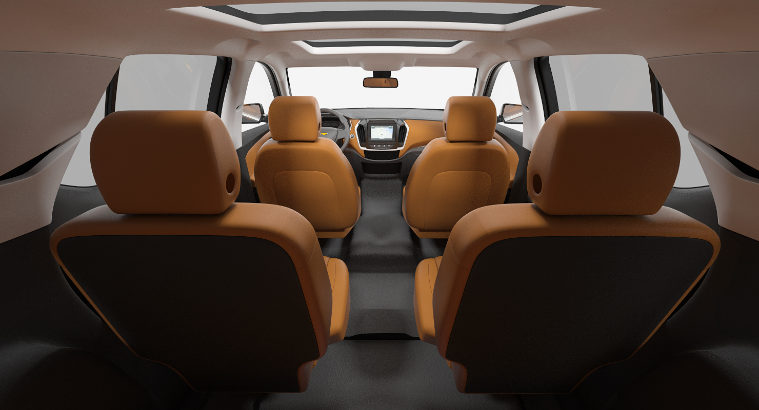 3D Chevrolet Traverse SUV 2018 Simple Interior model