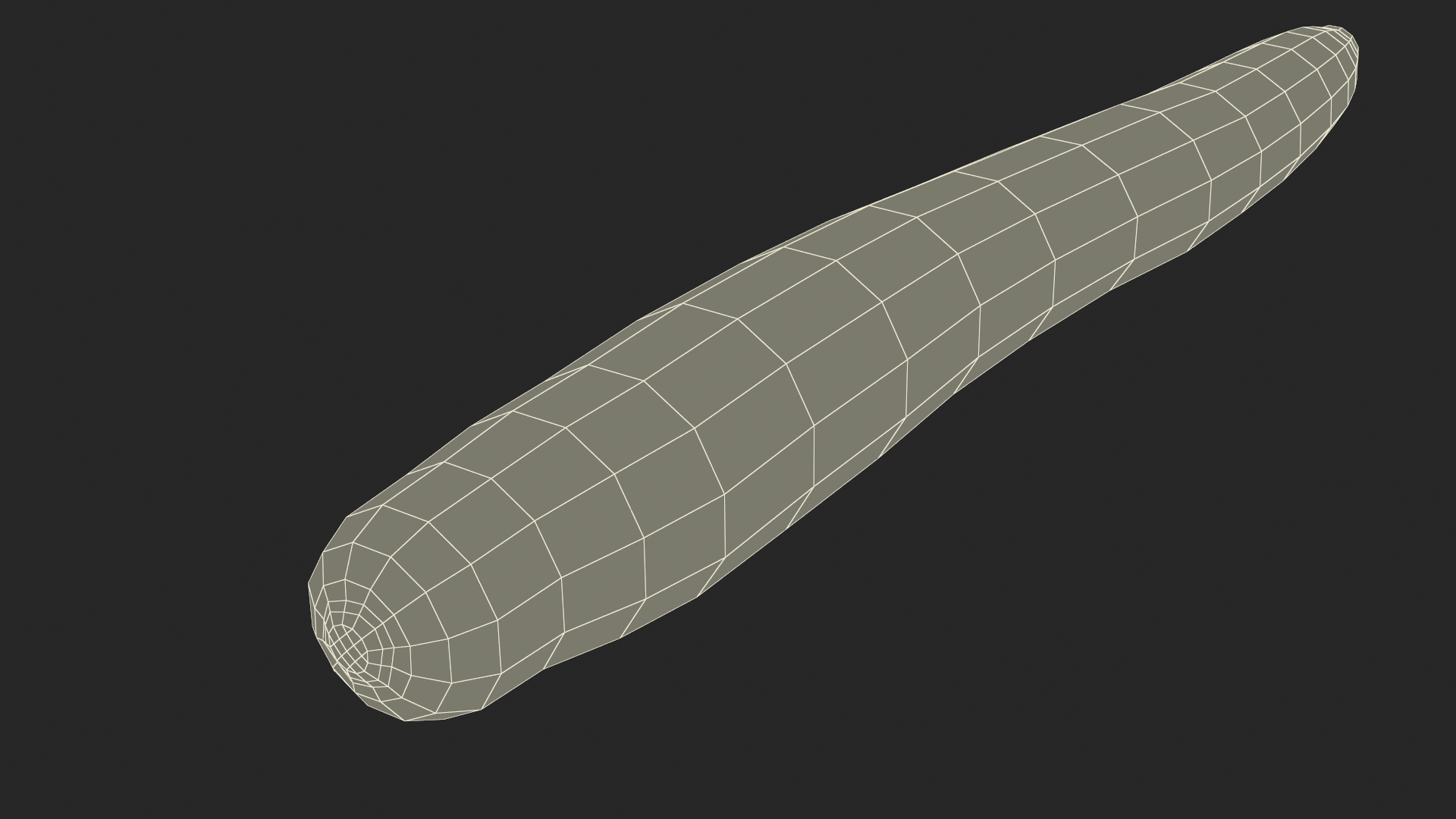 3D Long Cucumber model