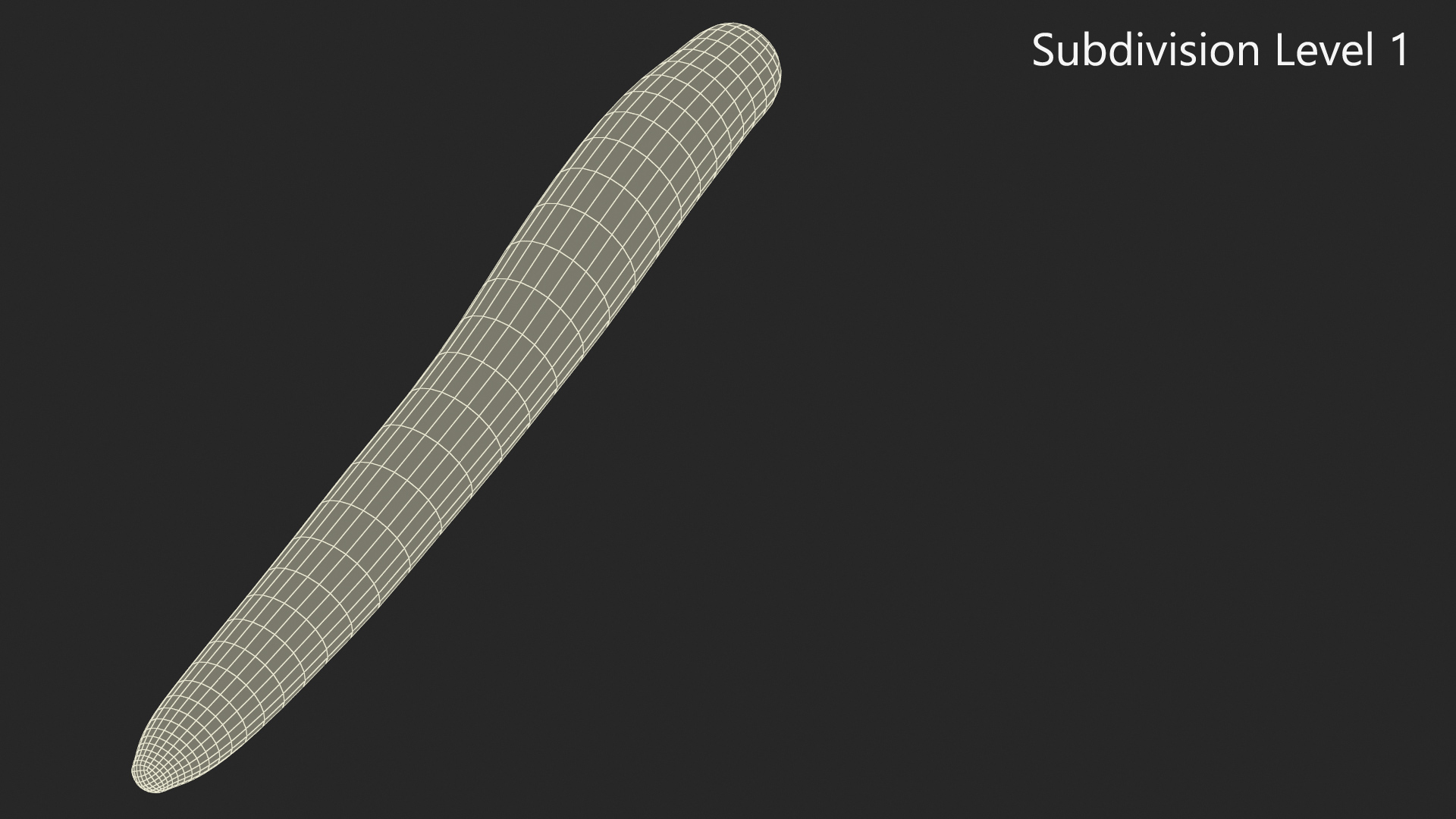 3D Long Cucumber model