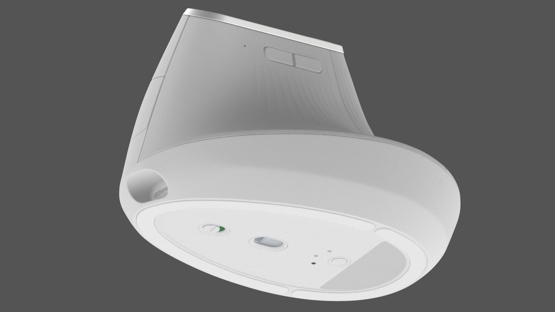 Wireless Mouse Vertical White 3D model