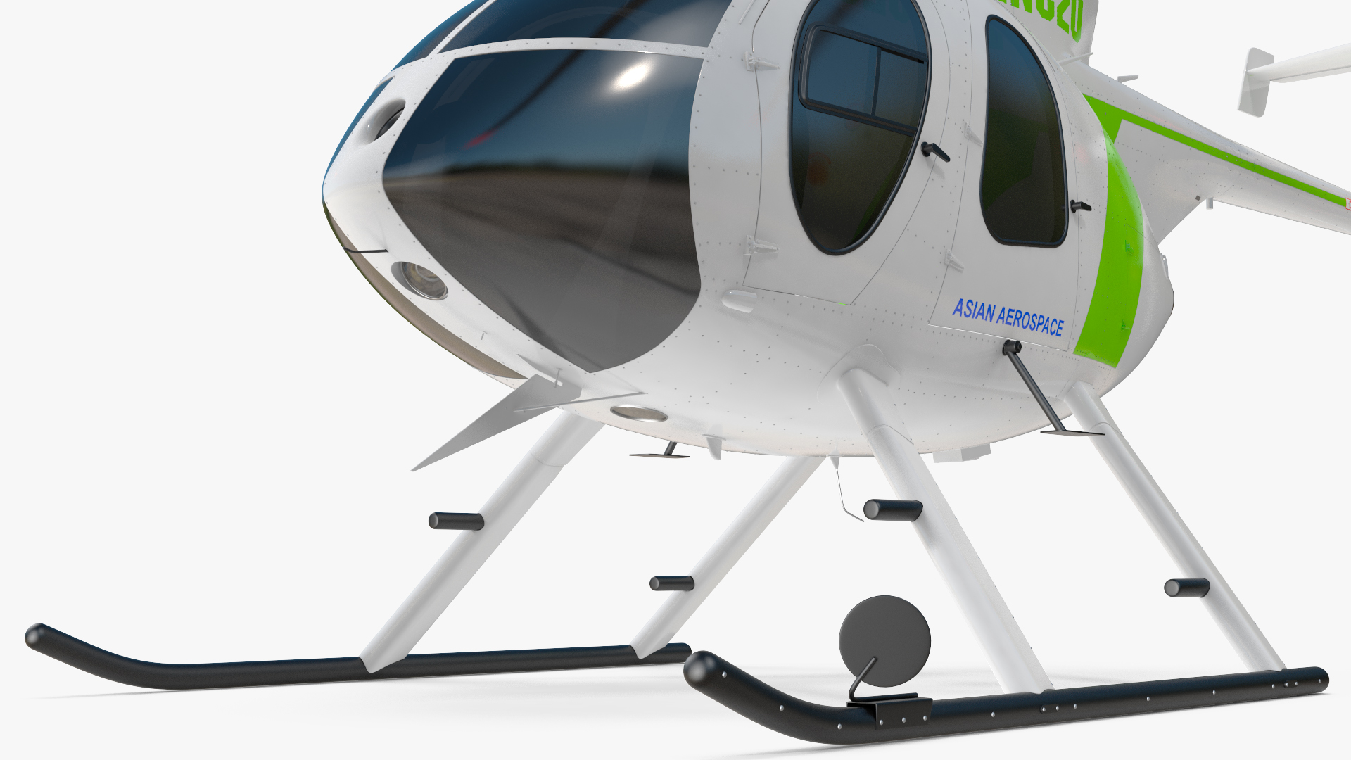 3D MD 500E Light Helicopter Exterior Only model