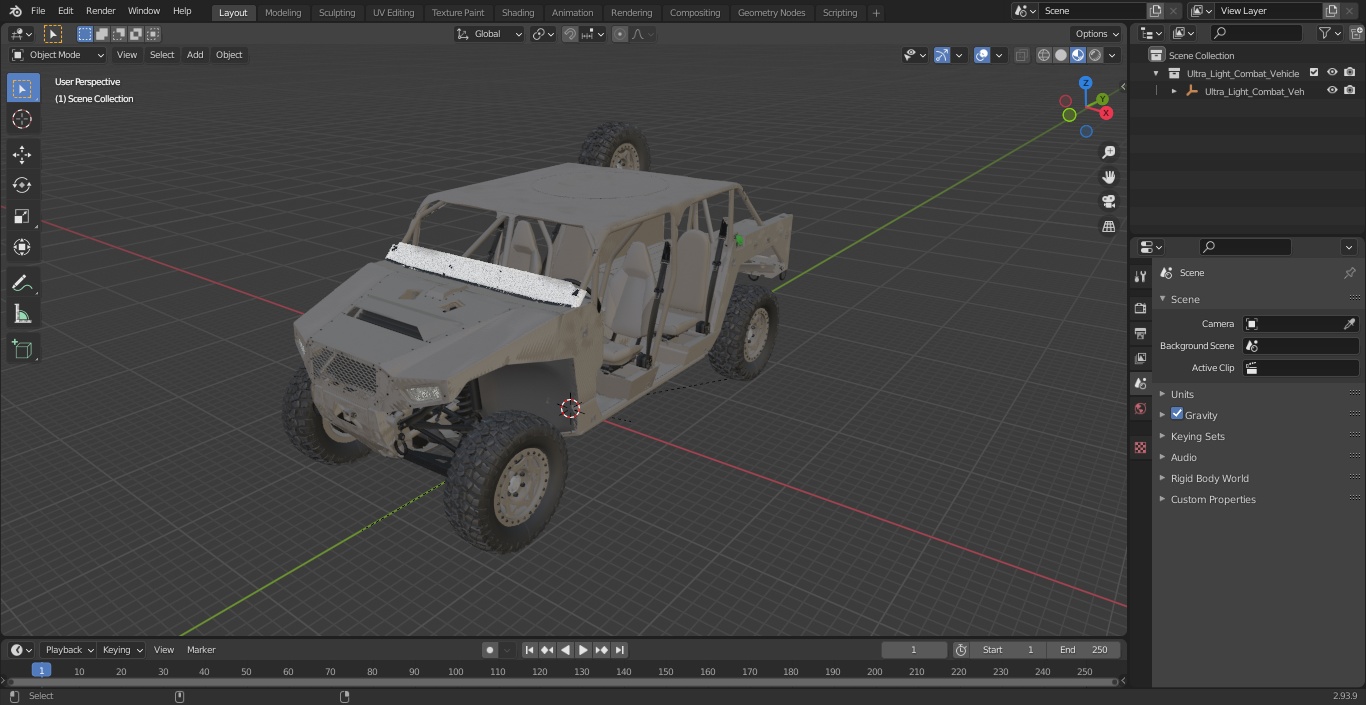 3D Ultra Light Combat Vehicle