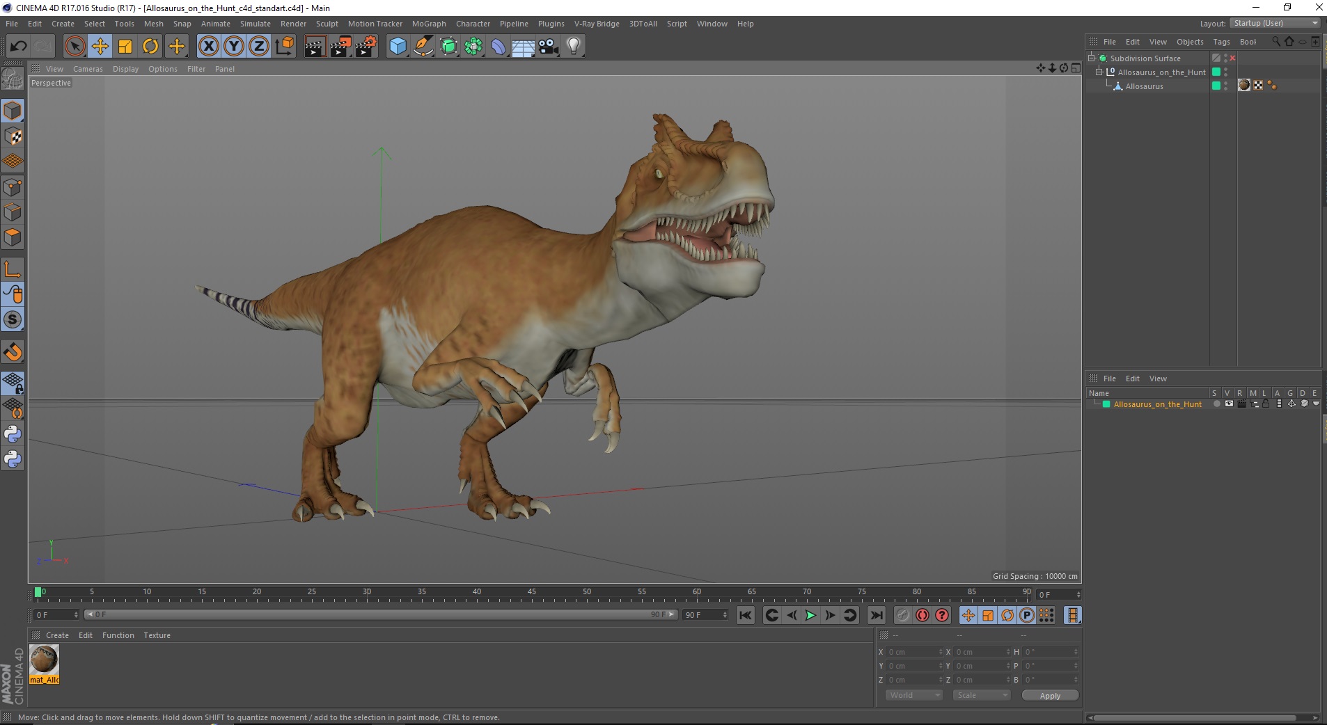 Allosaurus on the Hunt 3D