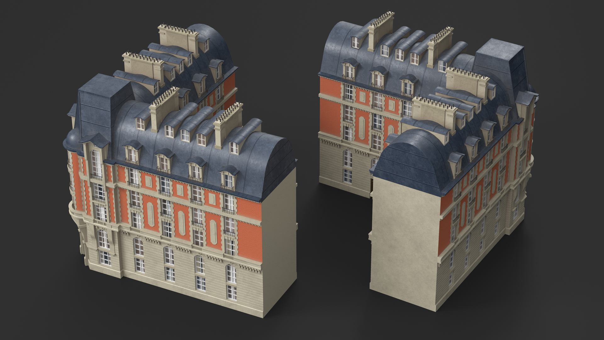 French Renaissance Building 3D