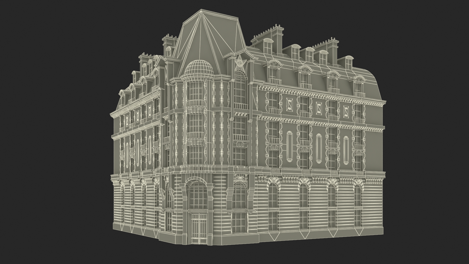 French Renaissance Building 3D