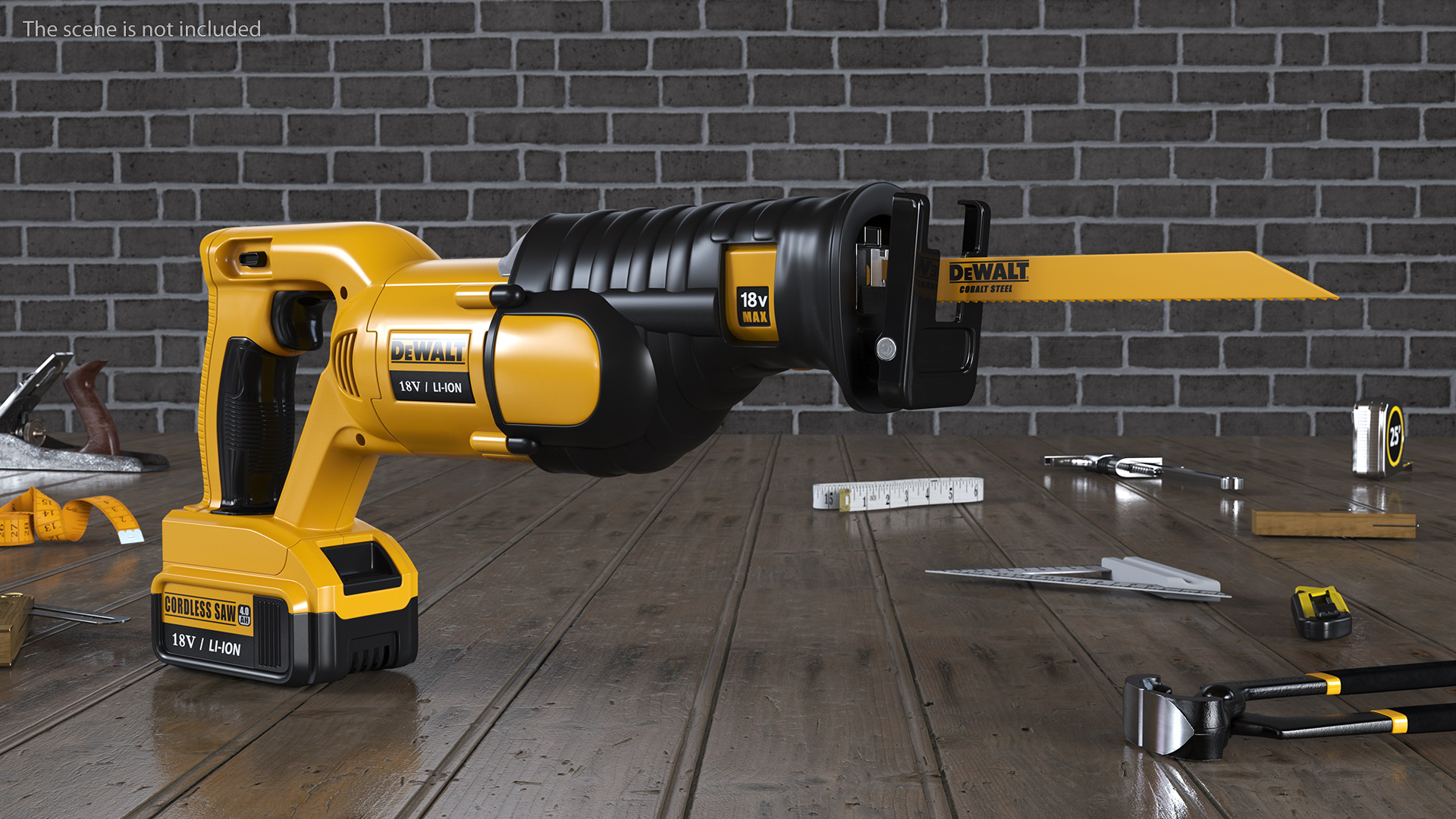 3D model Cordless Sabre Saw Dewolt