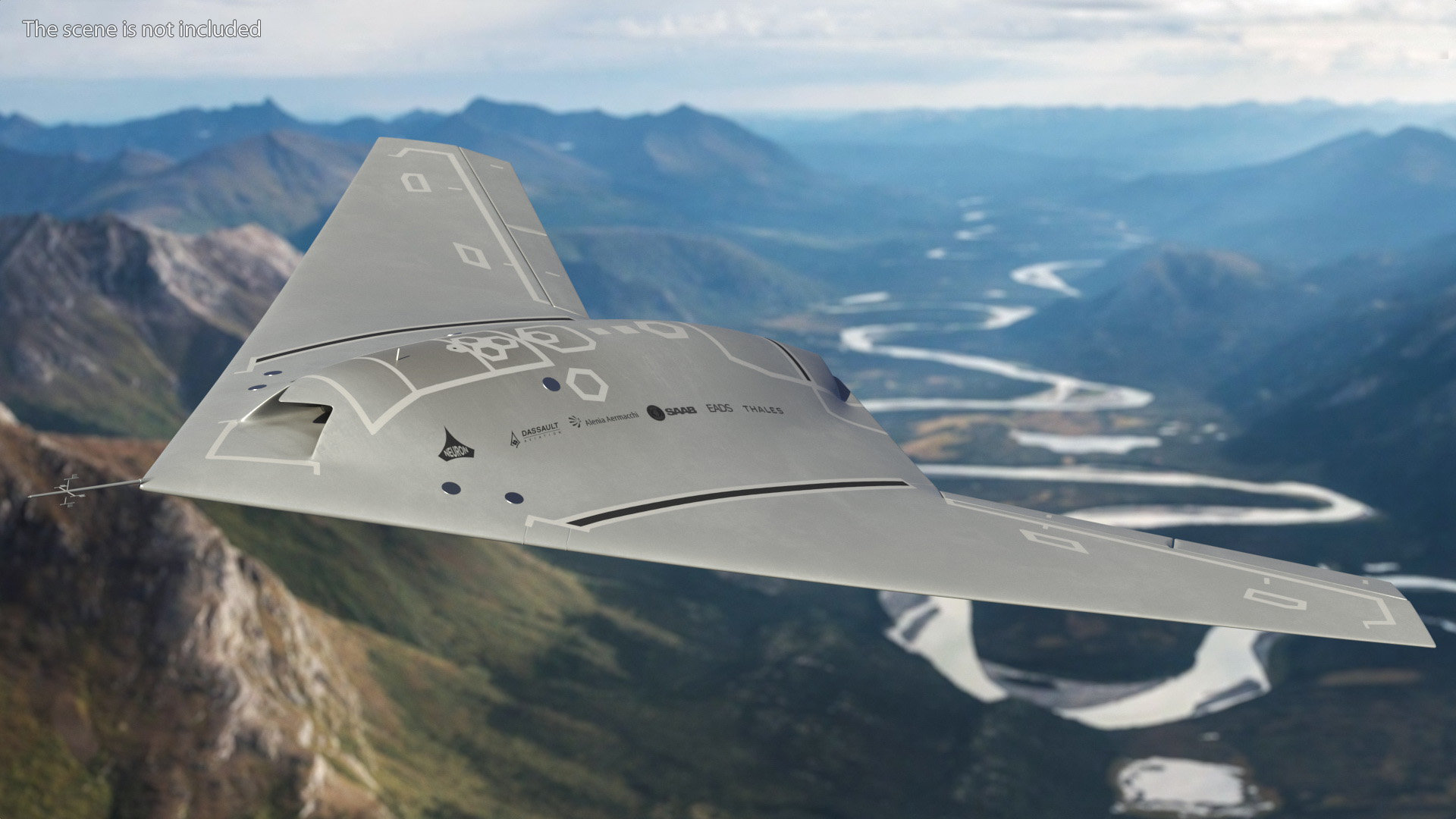 Dassault nEUROn UCAV Flight 3D