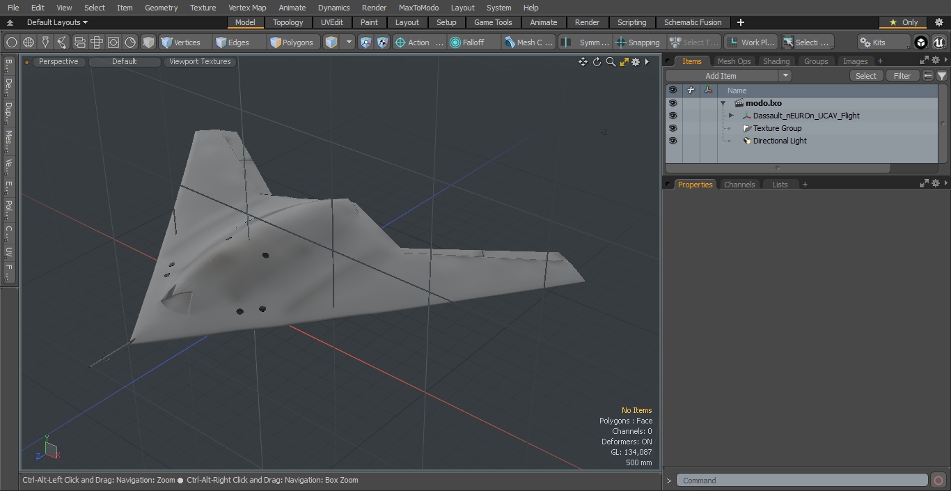 Dassault nEUROn UCAV Flight 3D