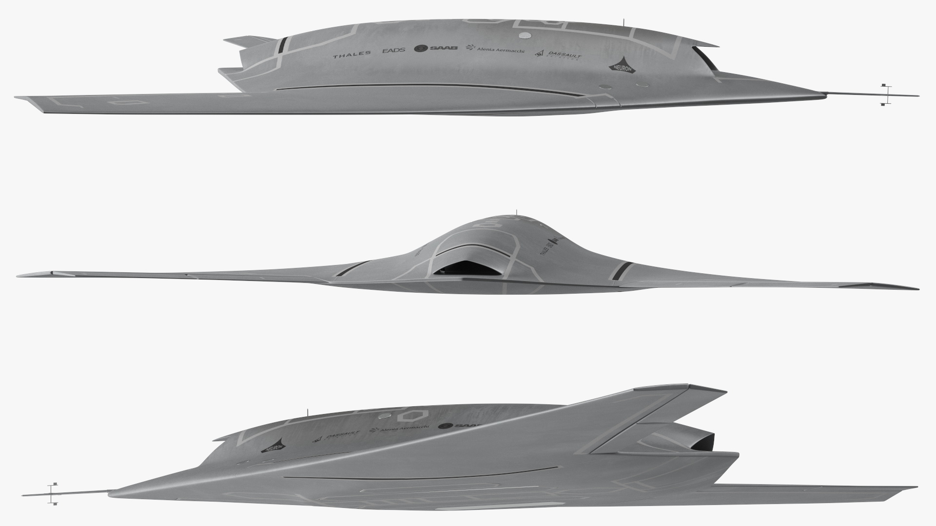 Dassault nEUROn UCAV Flight 3D