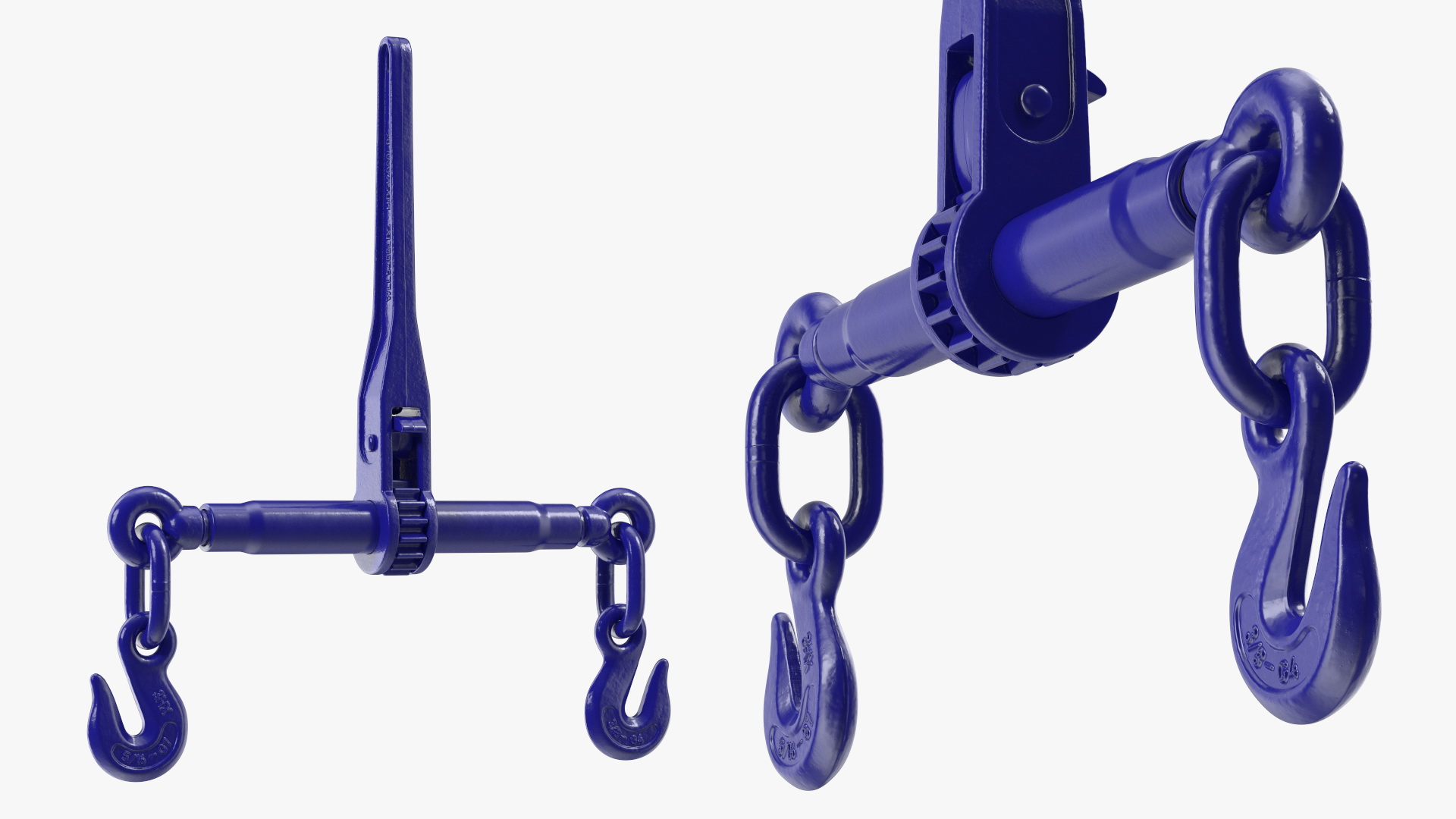 Ratchet Load Binder Blue 3D model