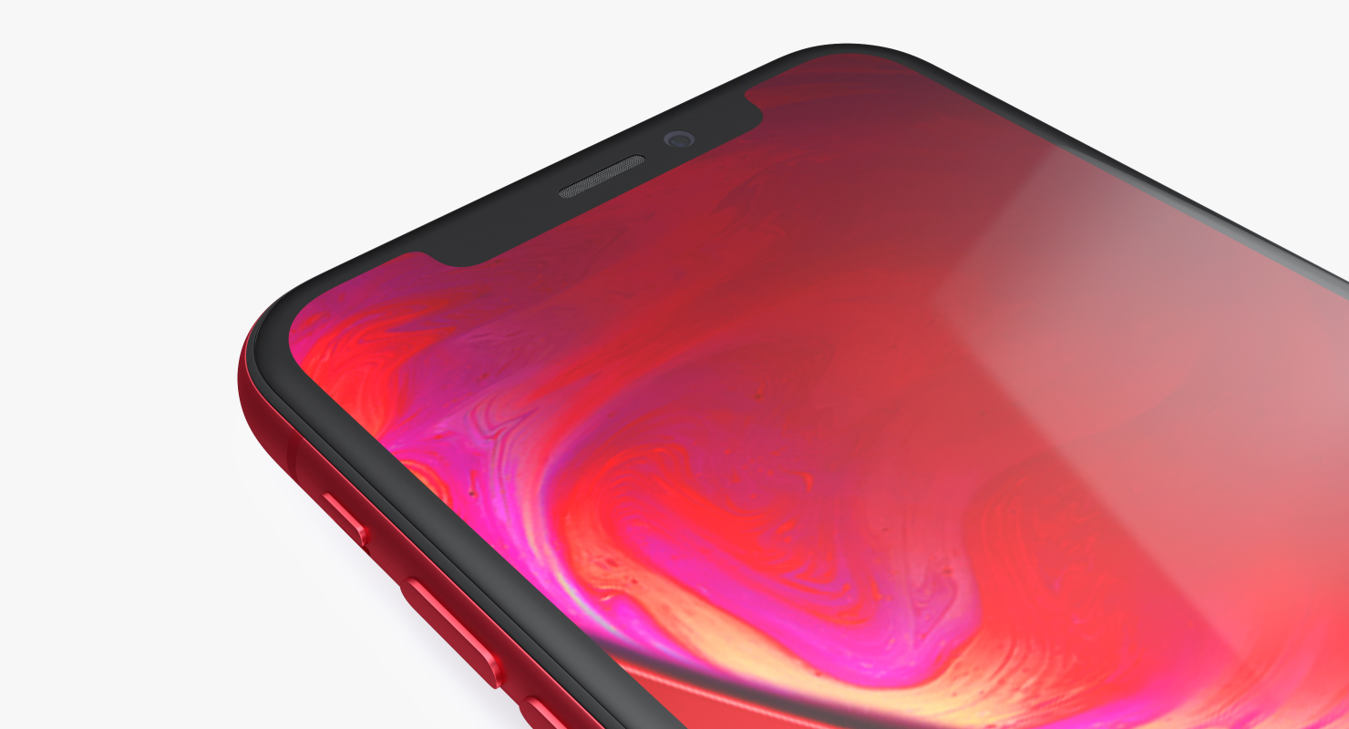 3D iPhone XR Red model