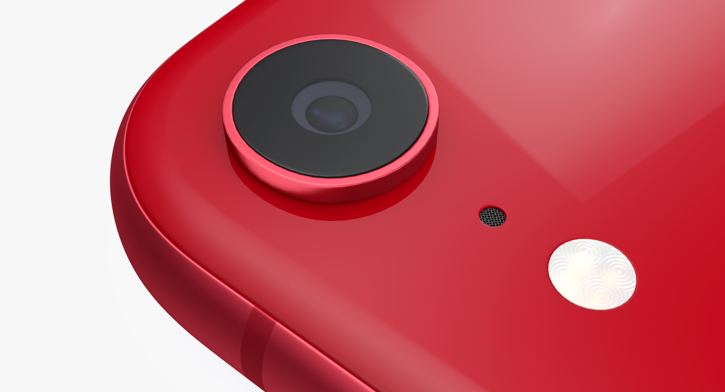 3D iPhone XR Red model