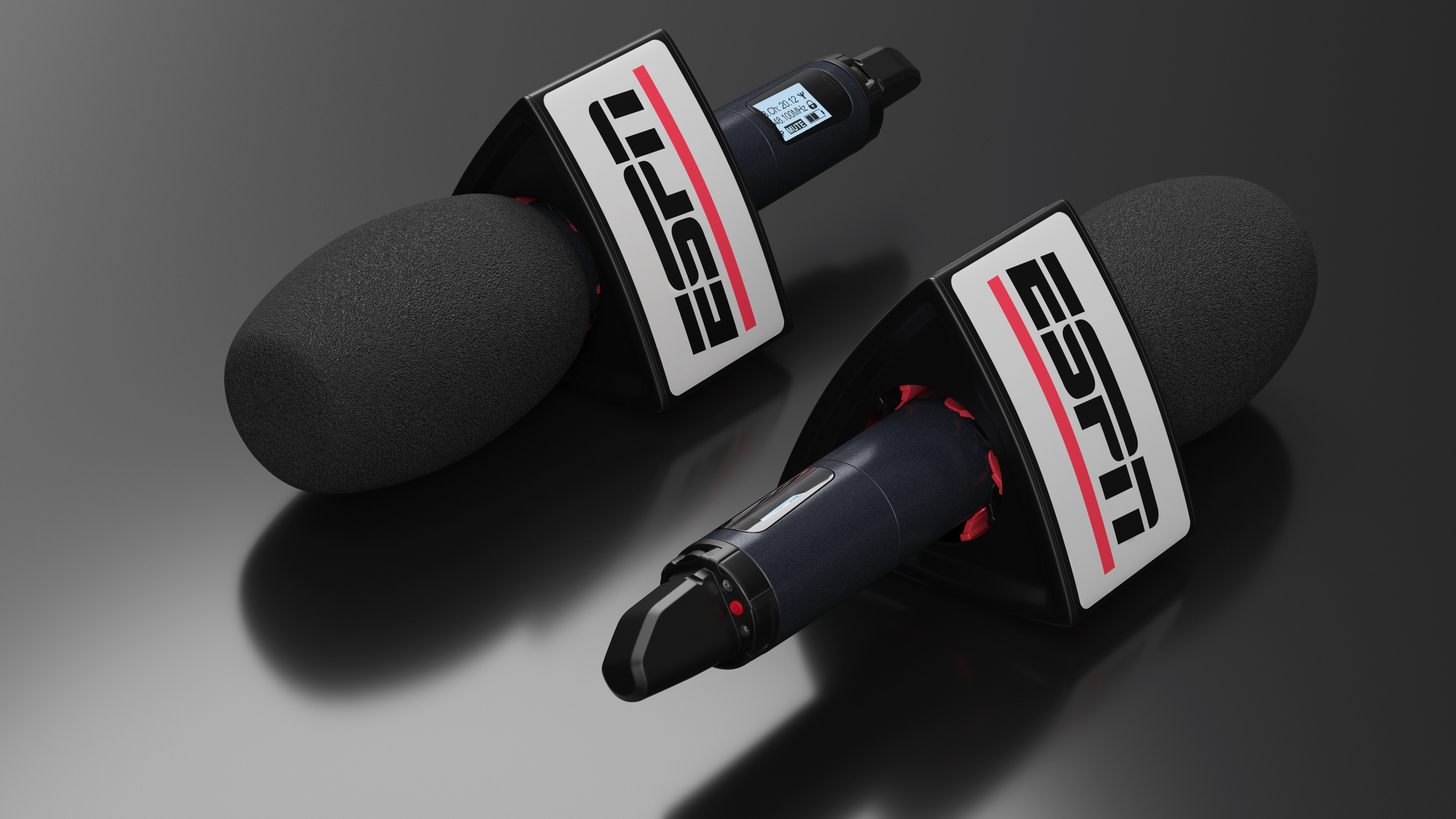 ESPN Reporter Wireless Microphone Triangular 3D model