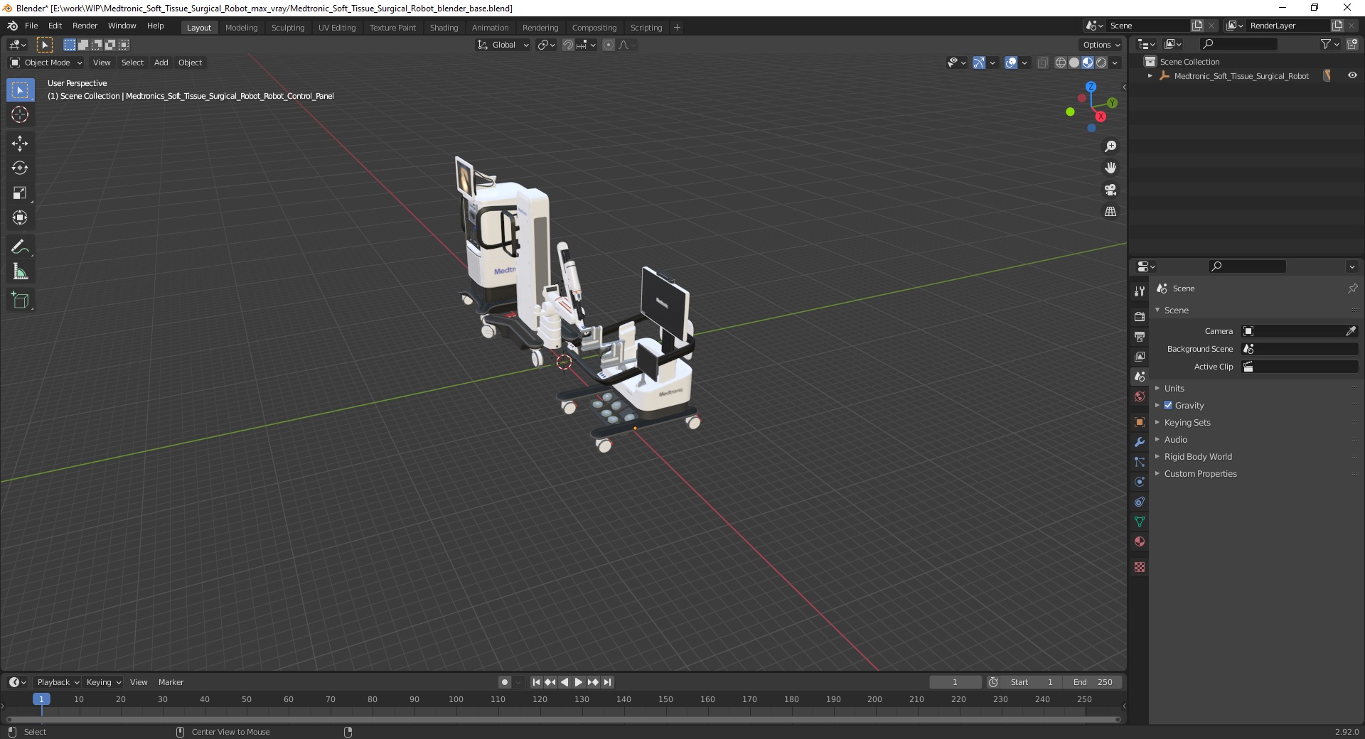 3D Medtronic Soft Tissue Surgical Robot