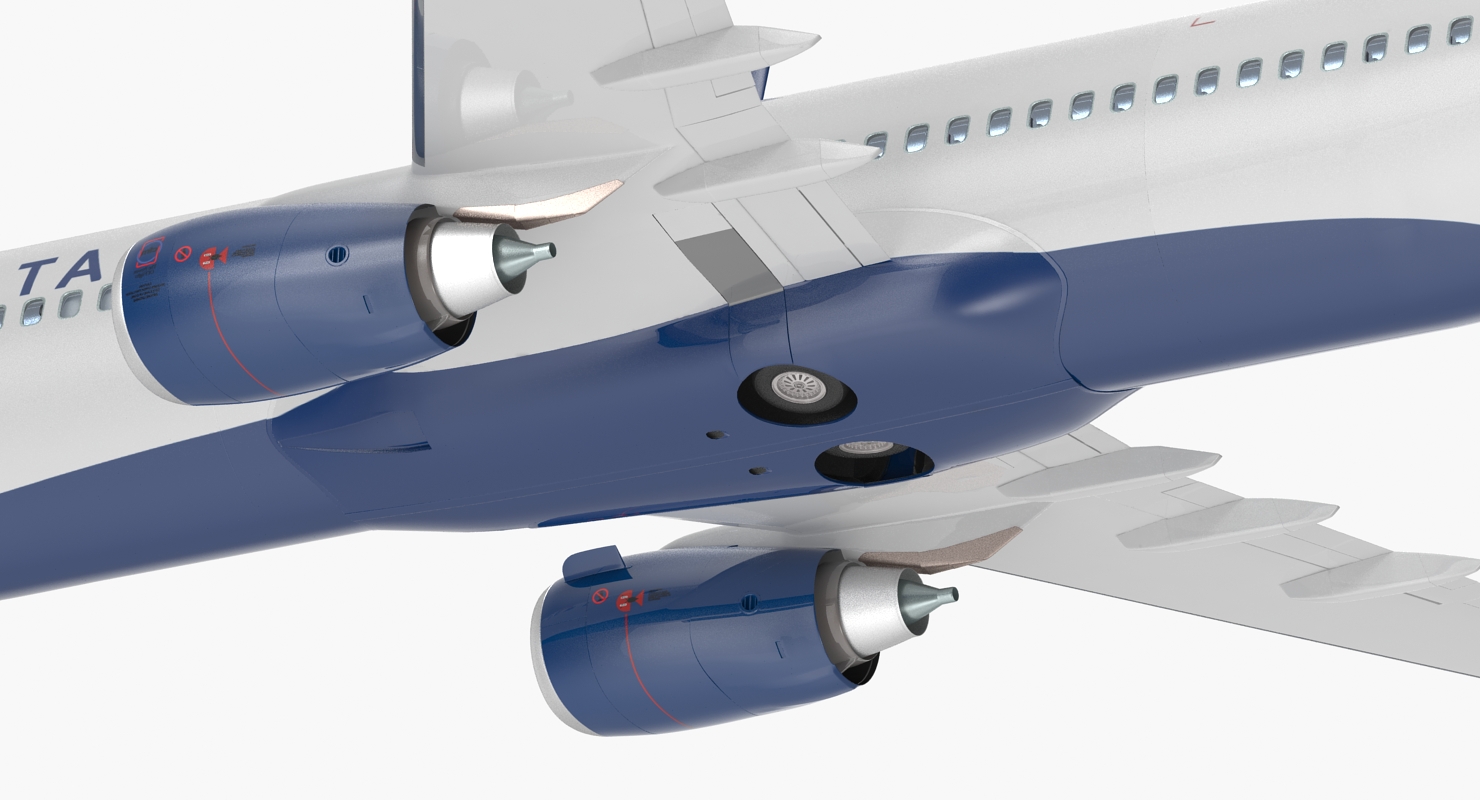 3D Boeing 737 800 with Interior Delta Air Lines Rigged