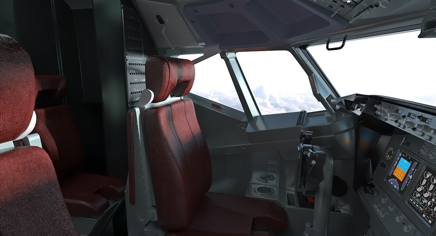 3D Boeing 737 800 with Interior Delta Air Lines Rigged