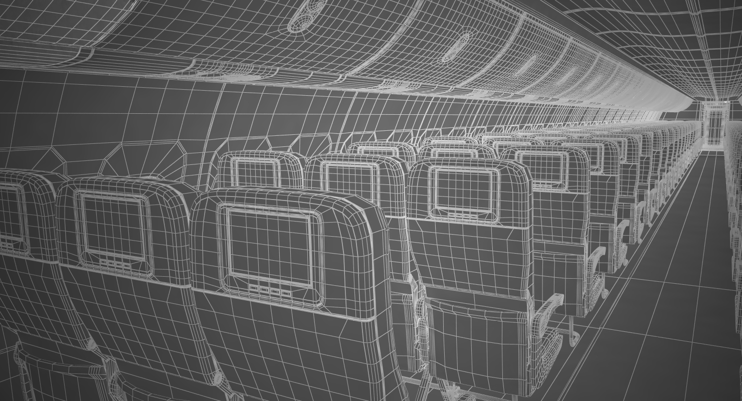 3D Boeing 737 800 with Interior Delta Air Lines Rigged