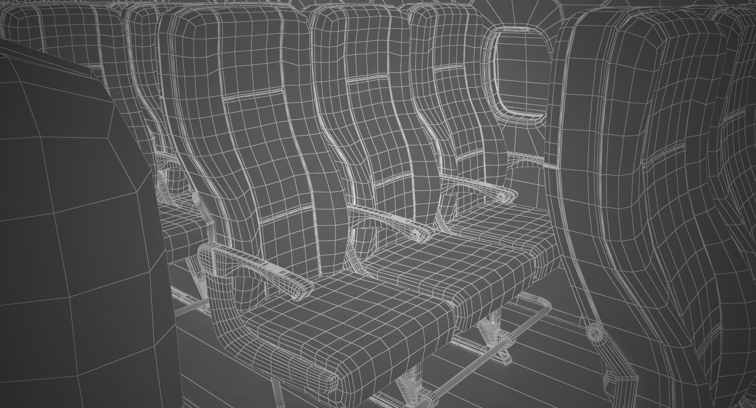 3D Boeing 737 800 with Interior Delta Air Lines Rigged