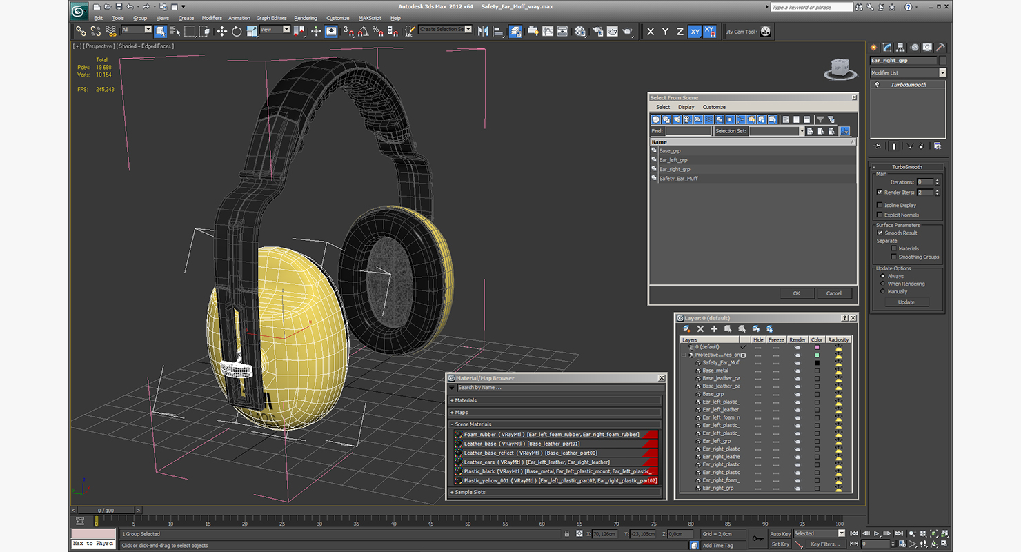 3D model Safety Ear Muff