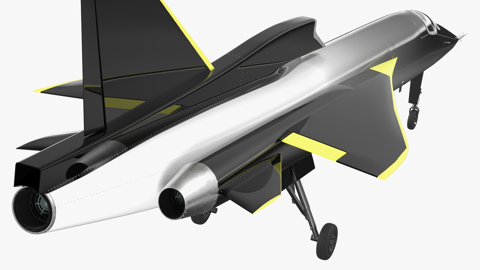 3D Experimental Supersonic Dark Grey model