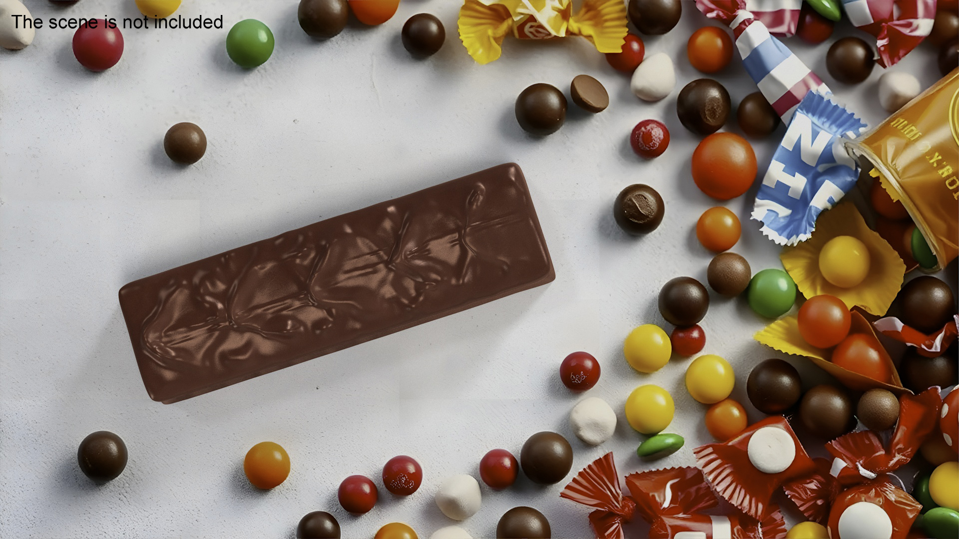 Realistic Candy Bar 3D model