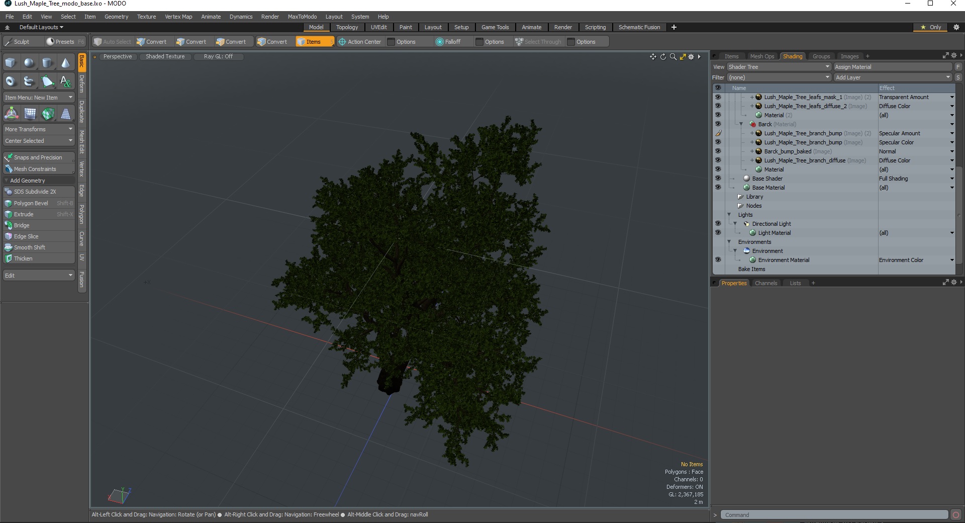 3D model Lush Maple Tree