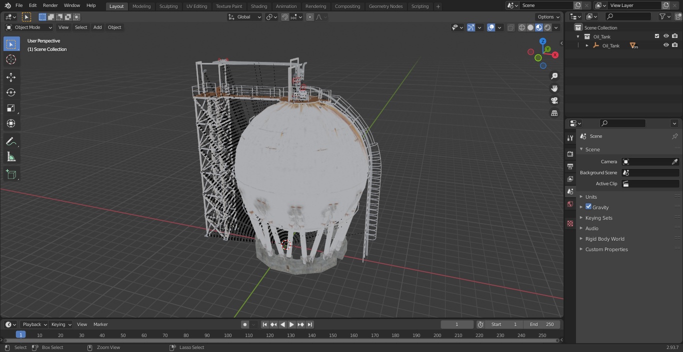 3D model Oil Tank