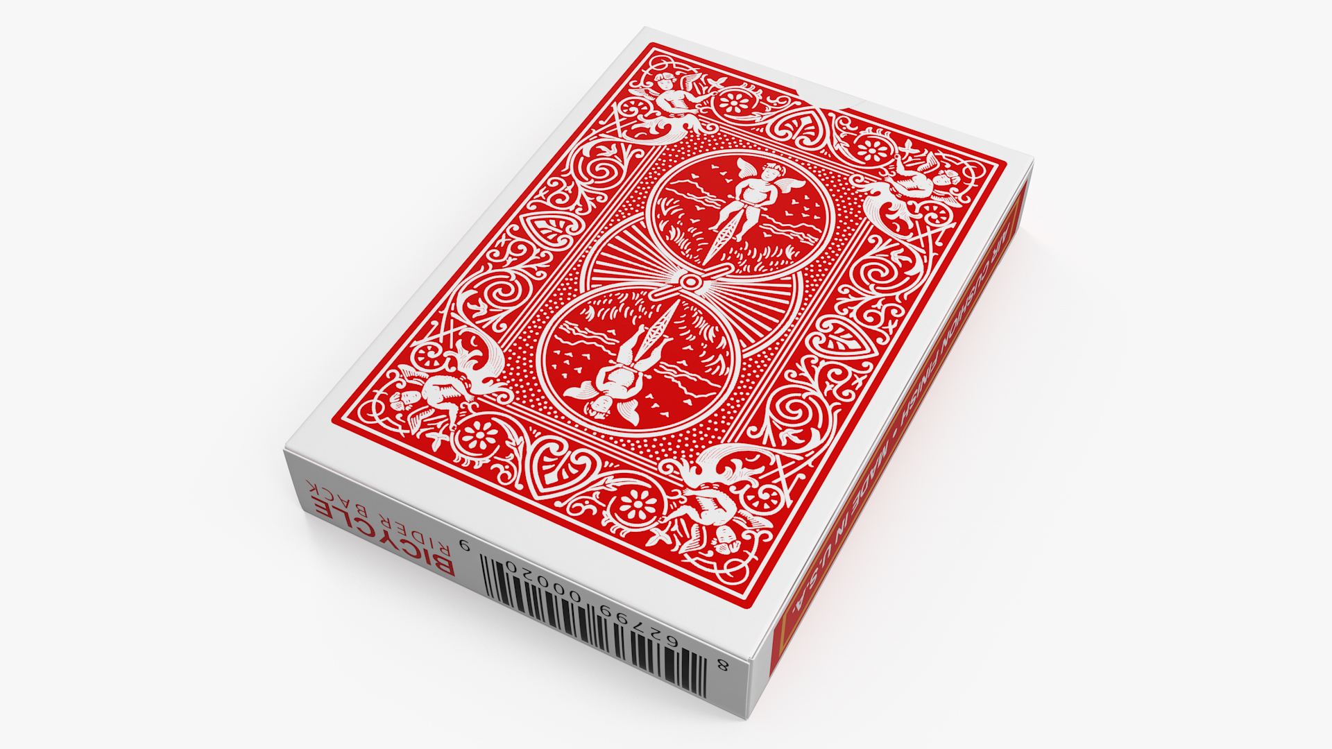 3D model Bicycle Playing Cards Pack Red