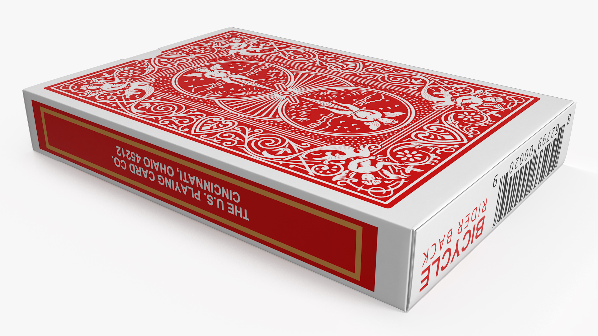 3D model Bicycle Playing Cards Pack Red