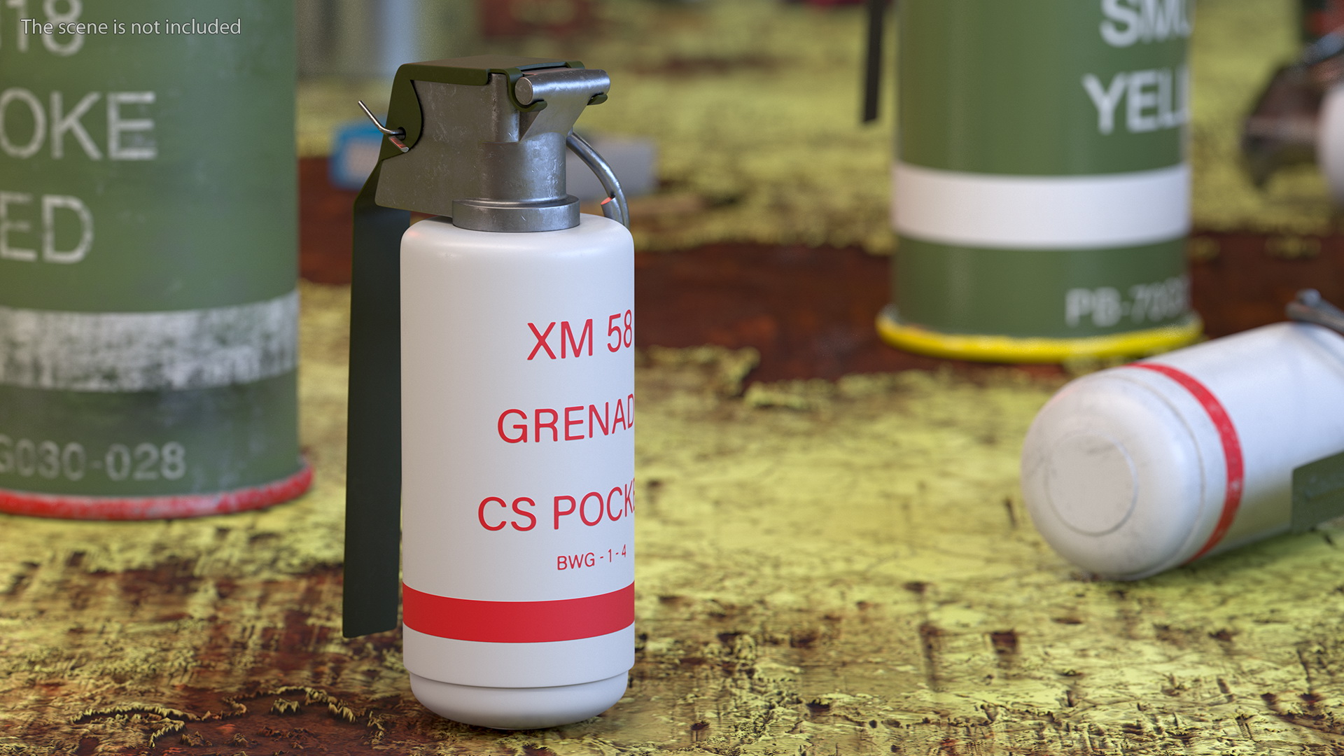 3D XM58 Riot Control CS Grenade model